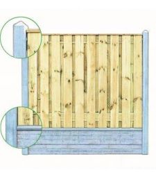 Betonpaal - Wit Grijs t.b.v. motiefplaten 10x10 cm. Systeem Schie.