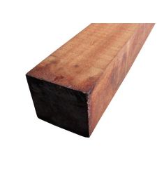 Hardhout paal fijnbezaagd 10x10 cm.