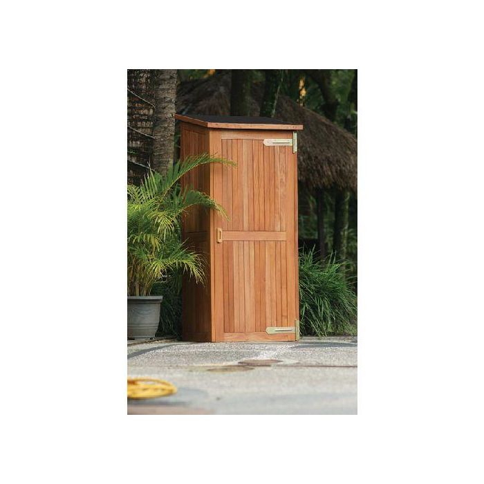 Tuinkast Santiago Hardhout B80xD65xH185-173 cm. 