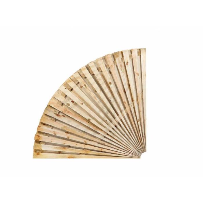 Kwartronde cirkel dubbelzijdig - Geimpregneerd Grenen.