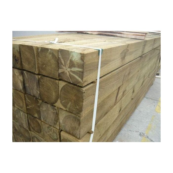 Paal geimpregneerd Grenen 12x12 cm.