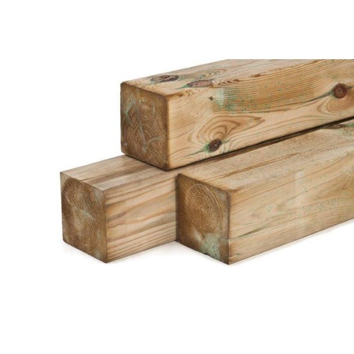 Paal geimpregneerd Grenen 9x9 cm.