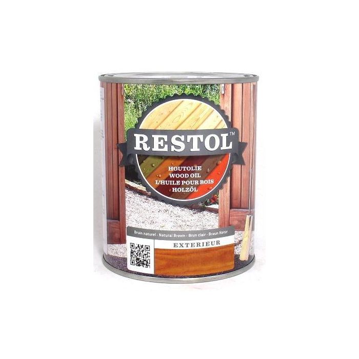 Restol houtolie Bruin Naturel.