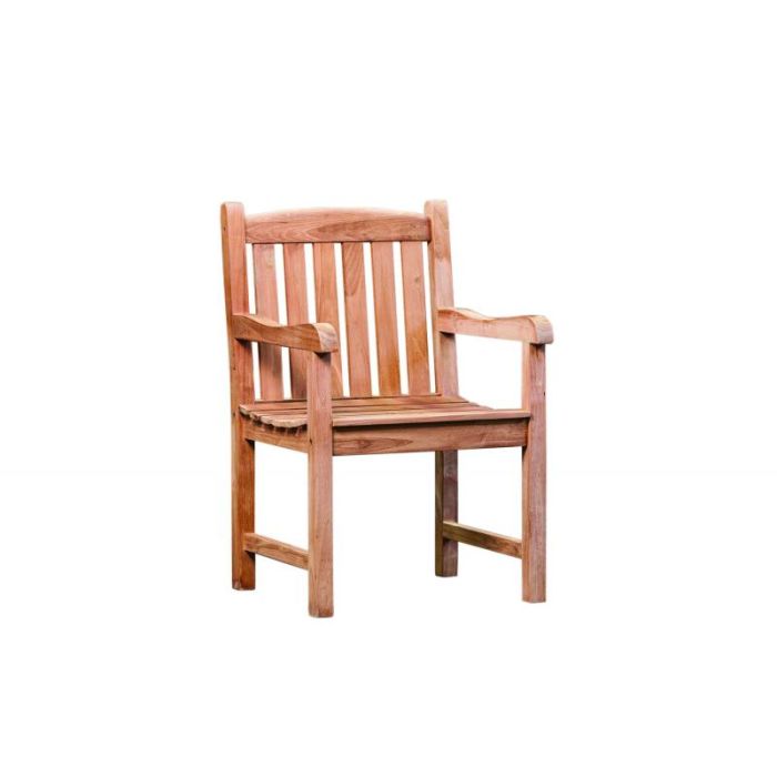 Blokstoel Teak B58xD50xH93 cm.