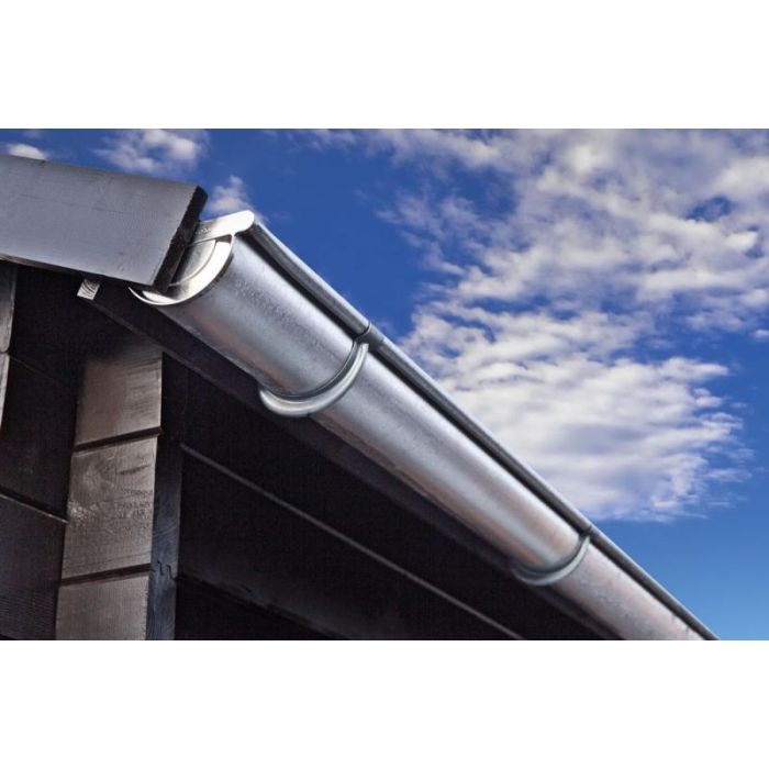 Dakgootset verzinkt 125mm. 4x zijden 600 cm.