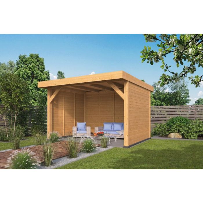 Lariks/Douglas DHZ Plat Dak Ommen Zweeds Rabat Onbehandeld