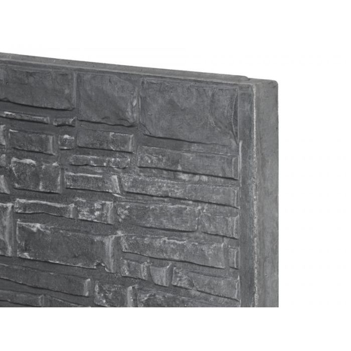 Berton@ Rustico Motiefplaat Antraciet 36x3.5x184cm