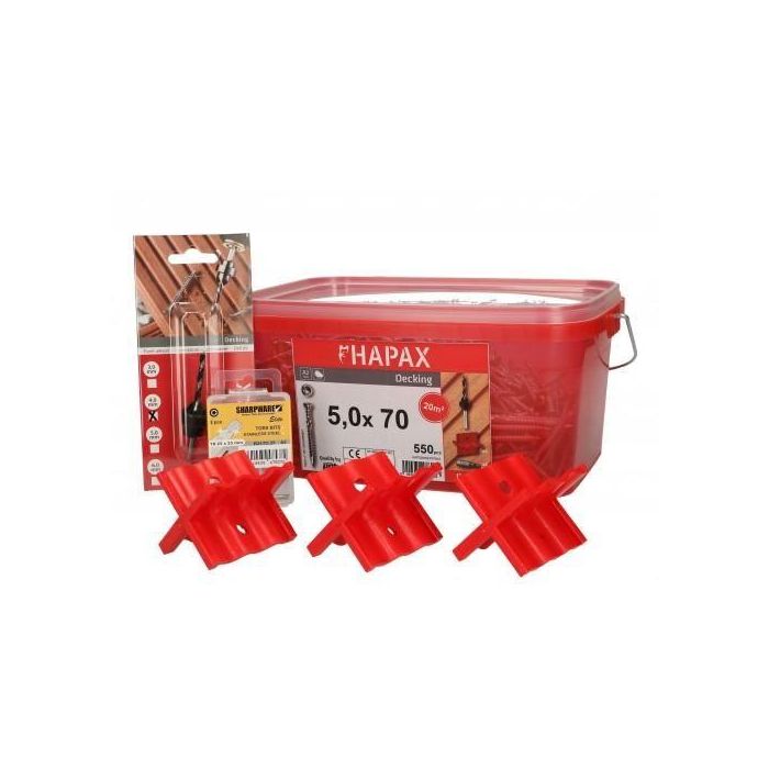 HAPAX hardhoutschr. 5x60 A2 (set)/emmer