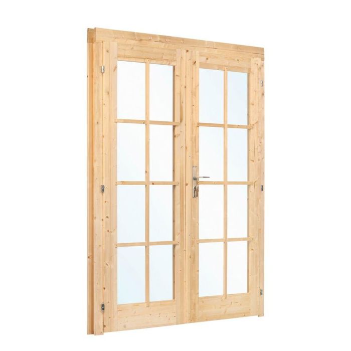 Deur Dubbel Met Raam D2 RS Vuren 166,5 x 196CM