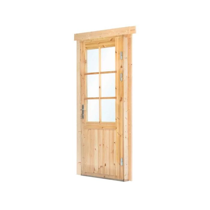 Deur Enkel Met Raam XXL RS Vuren 106,5 x 215CM