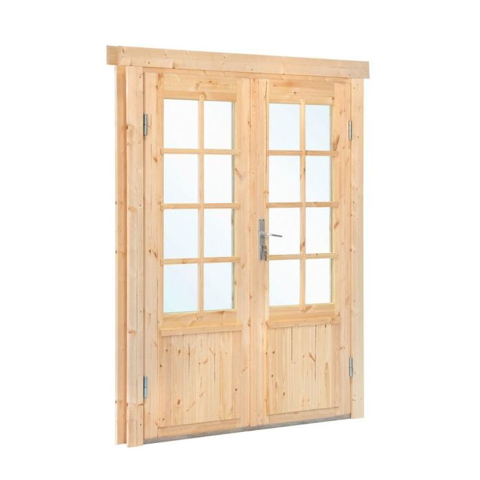 Deur Dubbel Met Raam DL7 RS Vuren 166,5 x 196,5CM