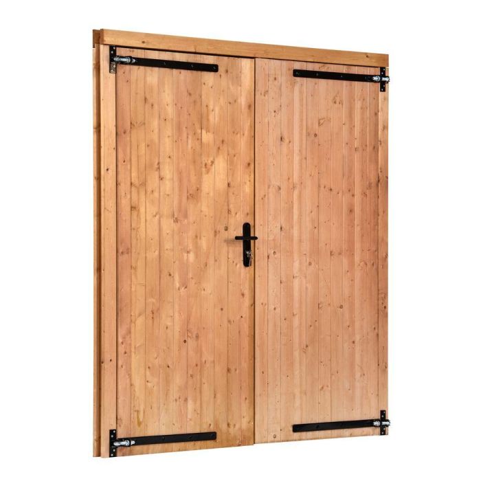 Opgeklampte Deur Dubbel LS Red Class Wood. Afmeting 185 x 205CM