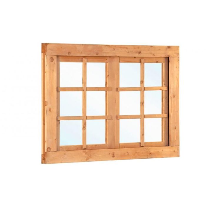 Draairaam Dubbel RS Red Class Wood. Afmeting 125,2 x 90CM