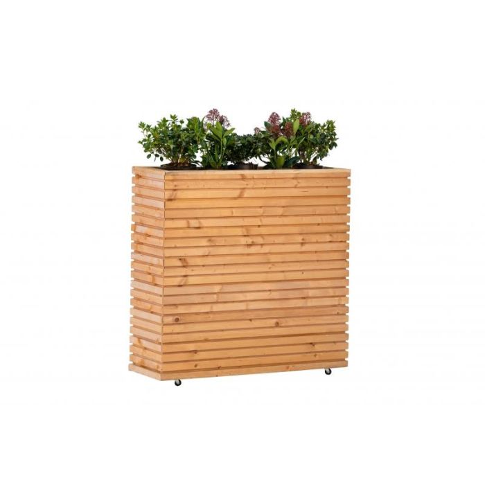 Bloembak RCW Krefeld. Afmeting 30 x 90 x 80CM. Op Wieltjes