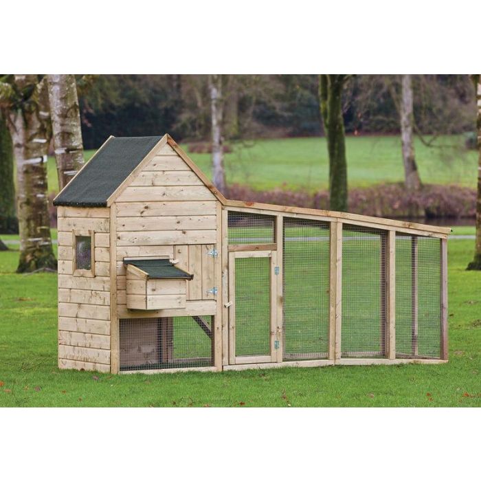 Kippenverblijf Chabo. Afmeting 300 x 100CM
