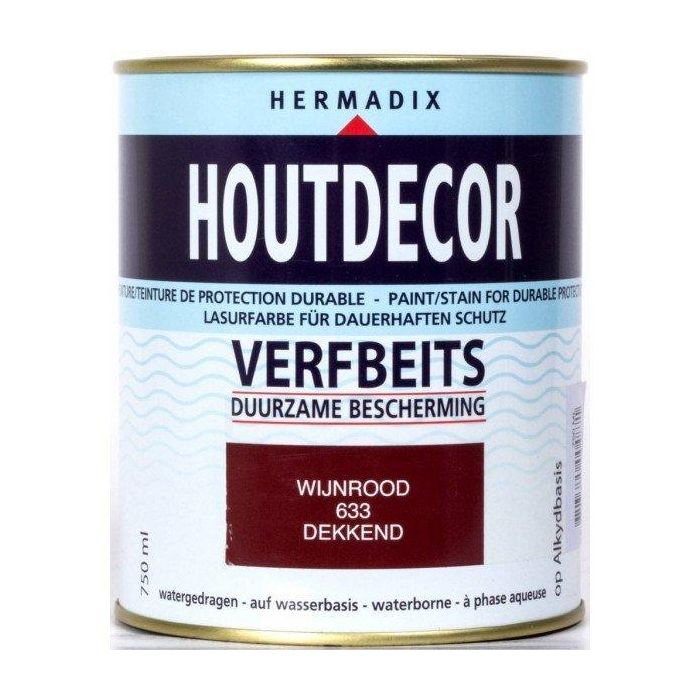 Houtdecor Wijnrood Dekkend