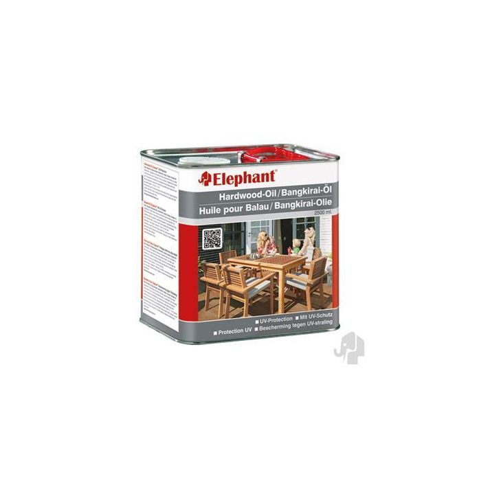 Bangkirai olie Elephant 2.5 ltr.