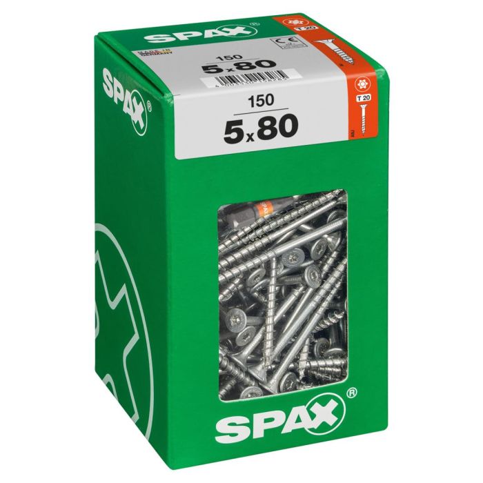 SPAX T-STAR plus WIROX 5x80 XXL 150 stuks