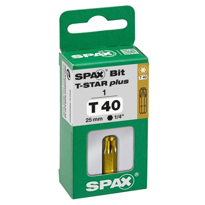 SPAX Bit T-STAR plus T40 25mm S 1 St.