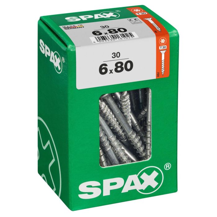 SPAX T-STAR plus WIROX 6x80 L 30 stuks