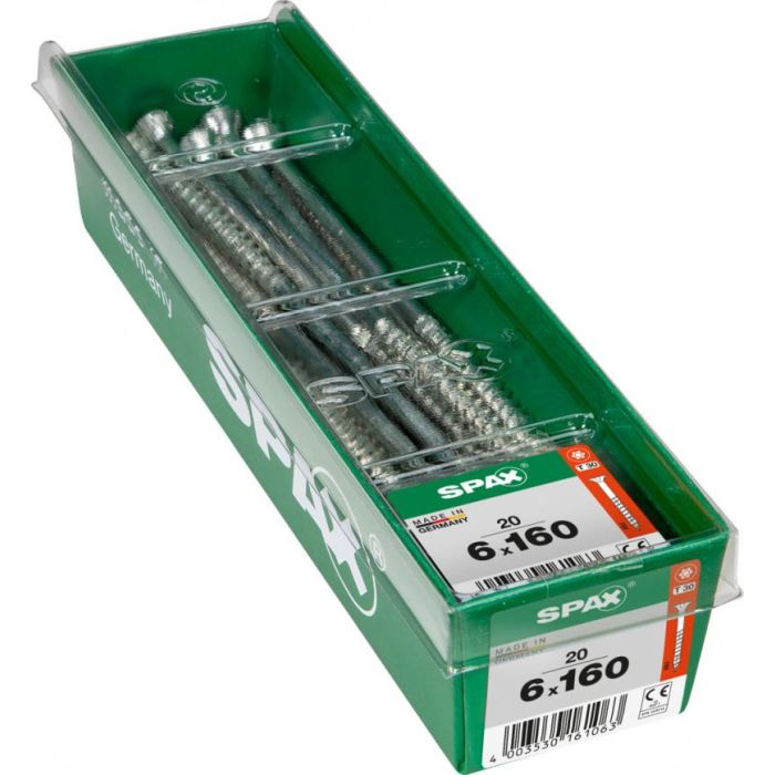 SPAX T-STAR plus WIROX 6x160  BOX 100 stuks