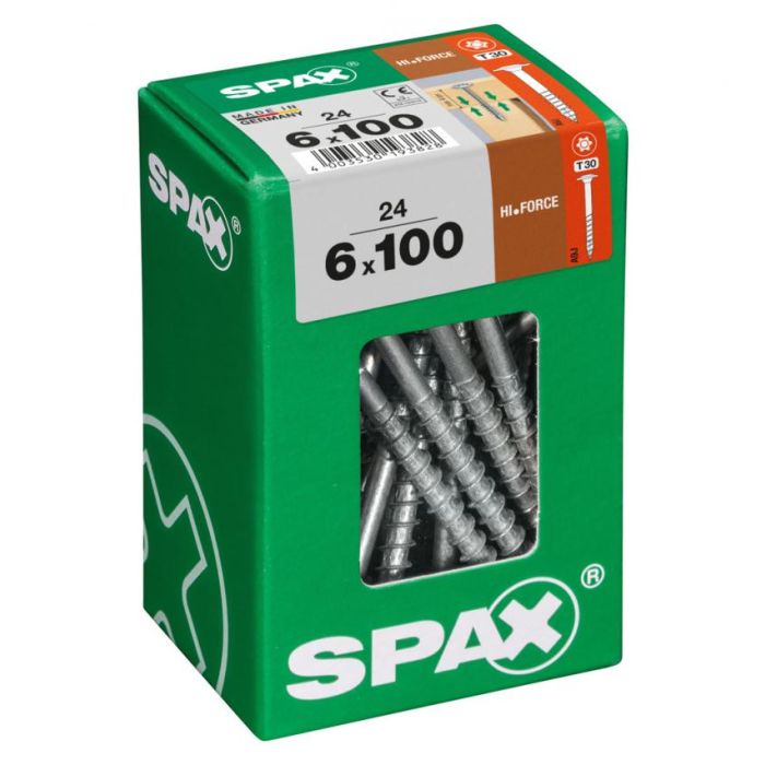 SPAX HI.FORCE WIROX 6x100 BOX 100 stuks