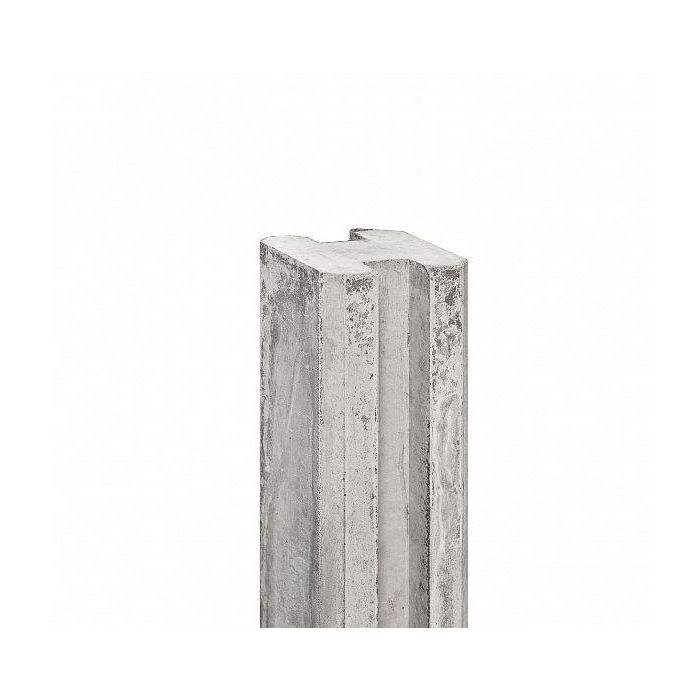 Betonpaal - Sleufpaal Wit-Grijs 10x10 cm. ( systeem Eems ).