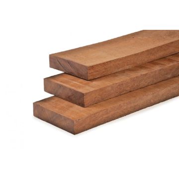 Funderingsbalk Hardhout Fijnbezaagd 4x20 cm.