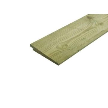 Potdekselplank Geimpregneerd 1.1-2.2x19.5 cm.