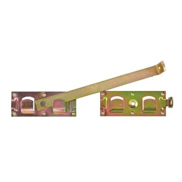 Overslaggrendel geel 43 cm.