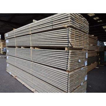 Vergrijsd steigerhout. 3x19.5x500 cm. Per 50 stuks.***