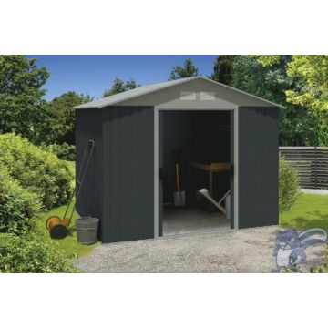 Metalen berging Brons B174xD236xH206 cm. 