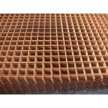 Betonstaalmat onbehandeld 10x10 cm - 200x300 cm.  Bruin.