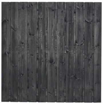 Tuinscherm Dresden - Zwart gespoten 21 plus 3 planks.