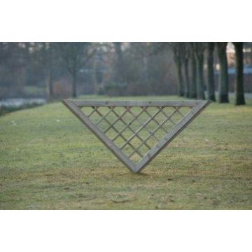 Kader voor recht scherm geimpregneerd Grenen H80xB160 cm.