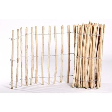 Engels kastanjehekwerk op rol L460 cm.