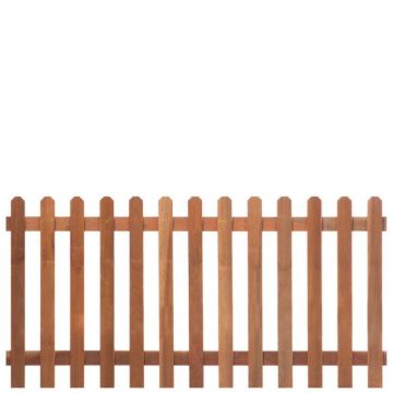 Tuinhek recht - Hardhout B180 cm.