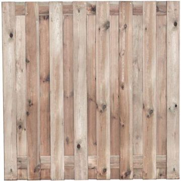 Tuinscherm Coevorden. H180x180 cm. 15 planks.