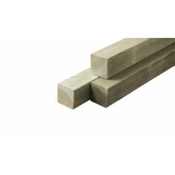Ligger/paal geimpregneerd Vuren 4.4x4.4 cm.