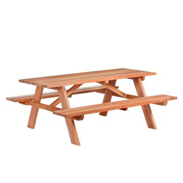 Picknicktafel Hardhout Comfort L180xB160xH75 cm.