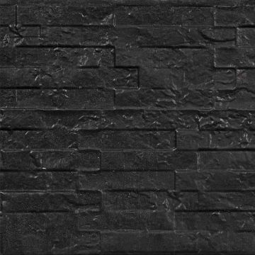 Onderplaat leisteenmotief Antraciet 3.5x36x184 cm. ( systeem C ).