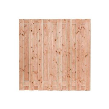 Tuinscherm Zillertal 180x180 cm. Douglas 15 plus 2 planks.