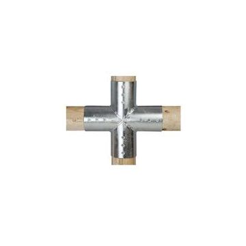 Verbindingsstuk 4-weg rond 10 cm.