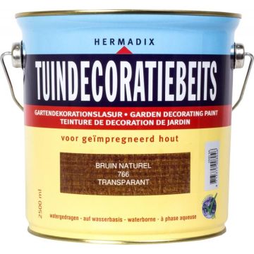 Tuindecoratiebeits Bruin-Naturel Transparant.