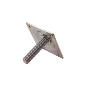 RVS hoogteverstelling M16 Deluxe voor betonpoer - Los.