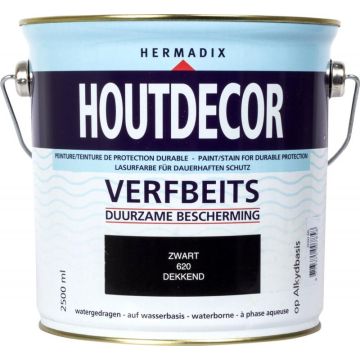 Houtdecor Zwart Dekkend.