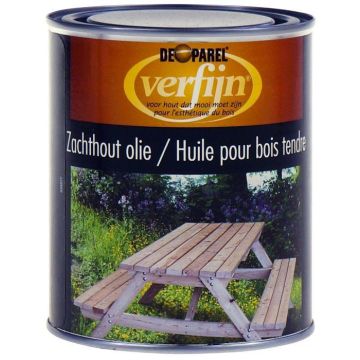 Verfijn Zachthout olie 0.75 ltr.