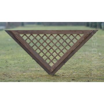 Kader voor recht scherm Hardhout H80xB160 cm.