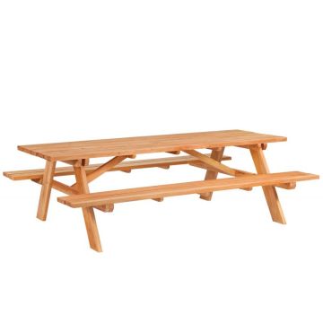Picknicktafel Hardhout Giant L250xB160xH75 cm.