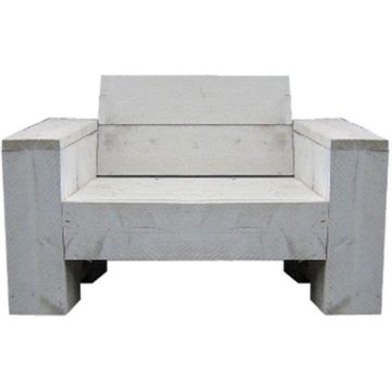 Bouwpakket Vintage Look steigerhout Stoel de Luxe L100xB86xH73 cm.